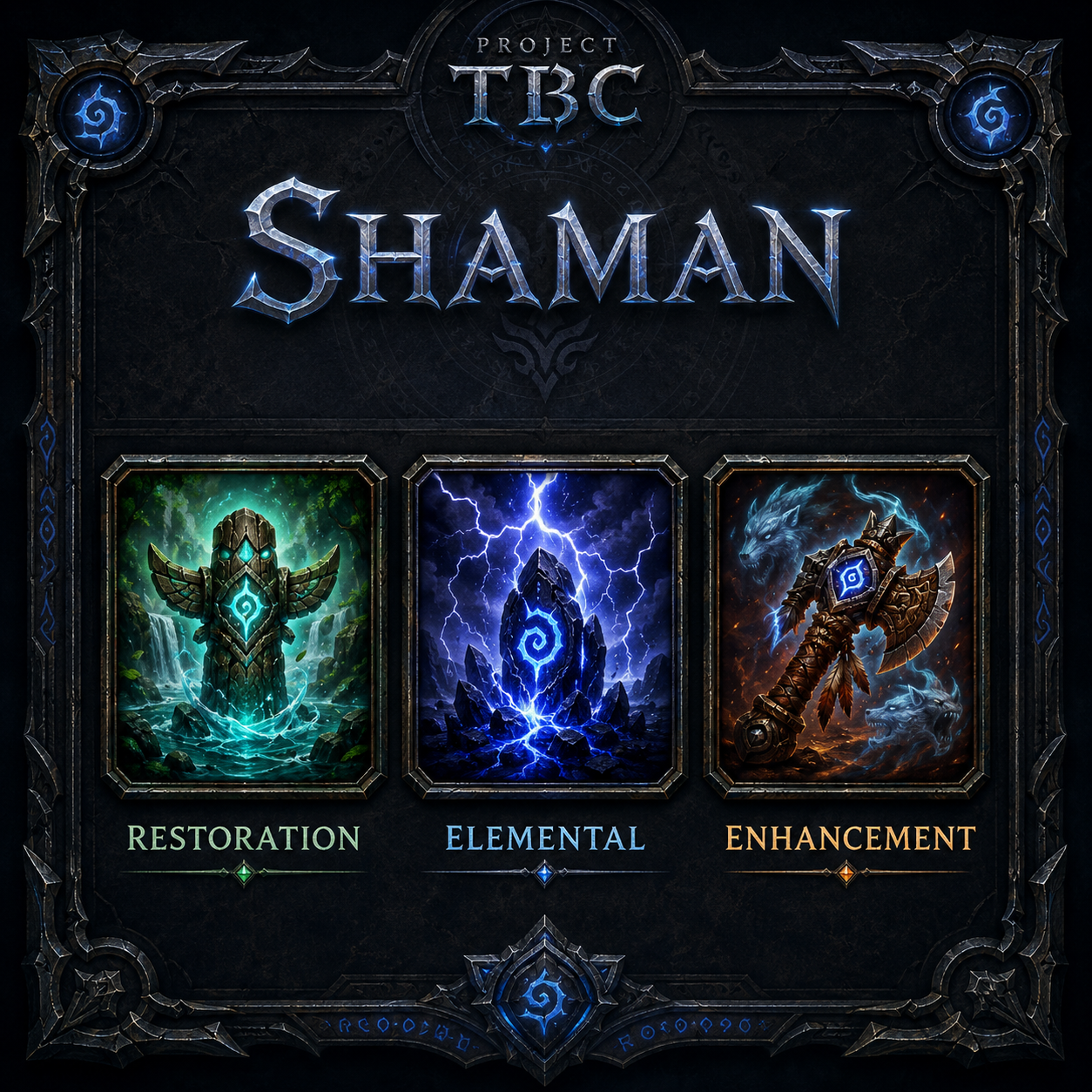 Shaman class sheet artwork